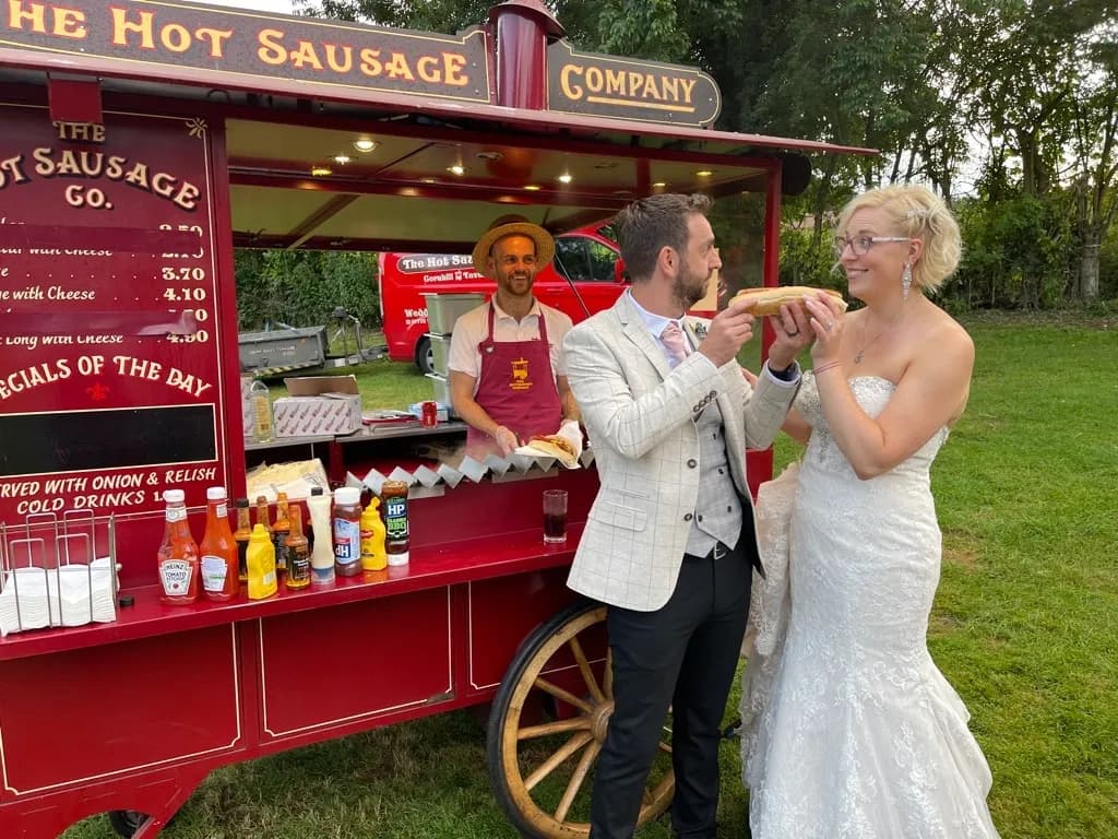 Cambridge Hot Sausage at a wedding